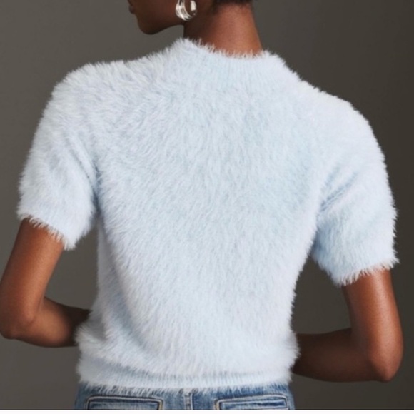 Pilcro Light Blue Fuzzy Sweater - Picture 2 of 5